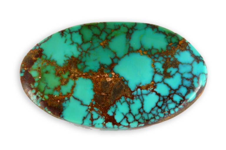 cabochon of turquoise from Iran